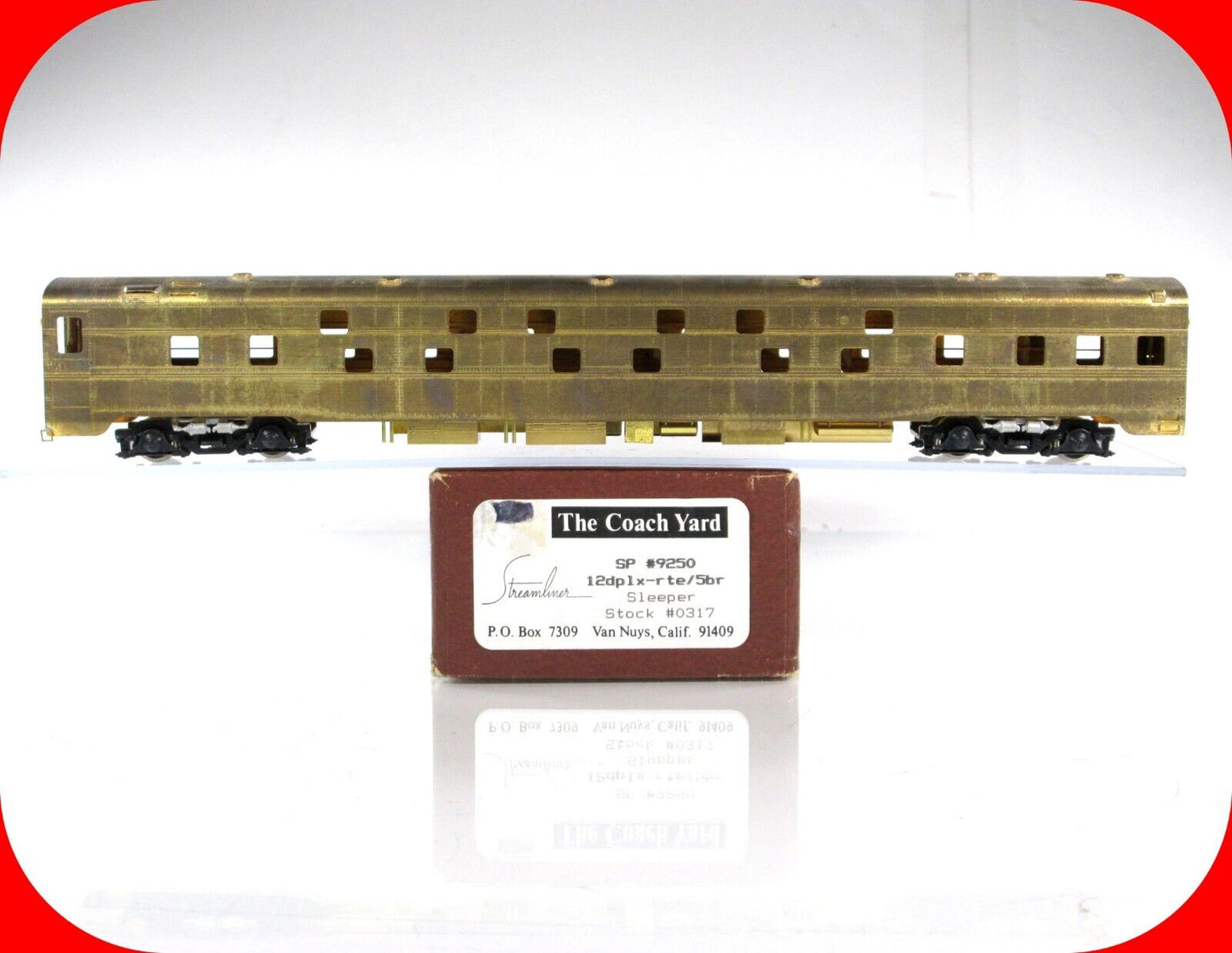 HO Scale BRASS **SOUTHERN PACIFIC** Streamliner Duplex Sleeper - The COACH YARD