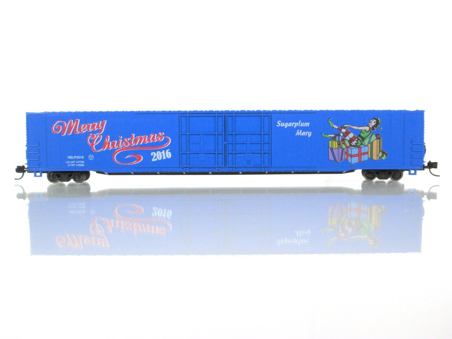 N Scale ***SUGARPLUM MARY*** Christmas 2016 Hi Cube Box Car -Con-Cor 0001-555617