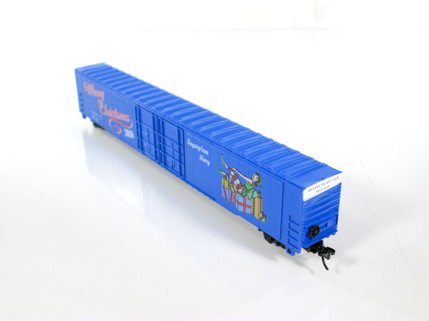 N Scale ***SUGARPLUM MARY*** Christmas 2016 Hi Cube Box Car -Con-Cor 0001-555617