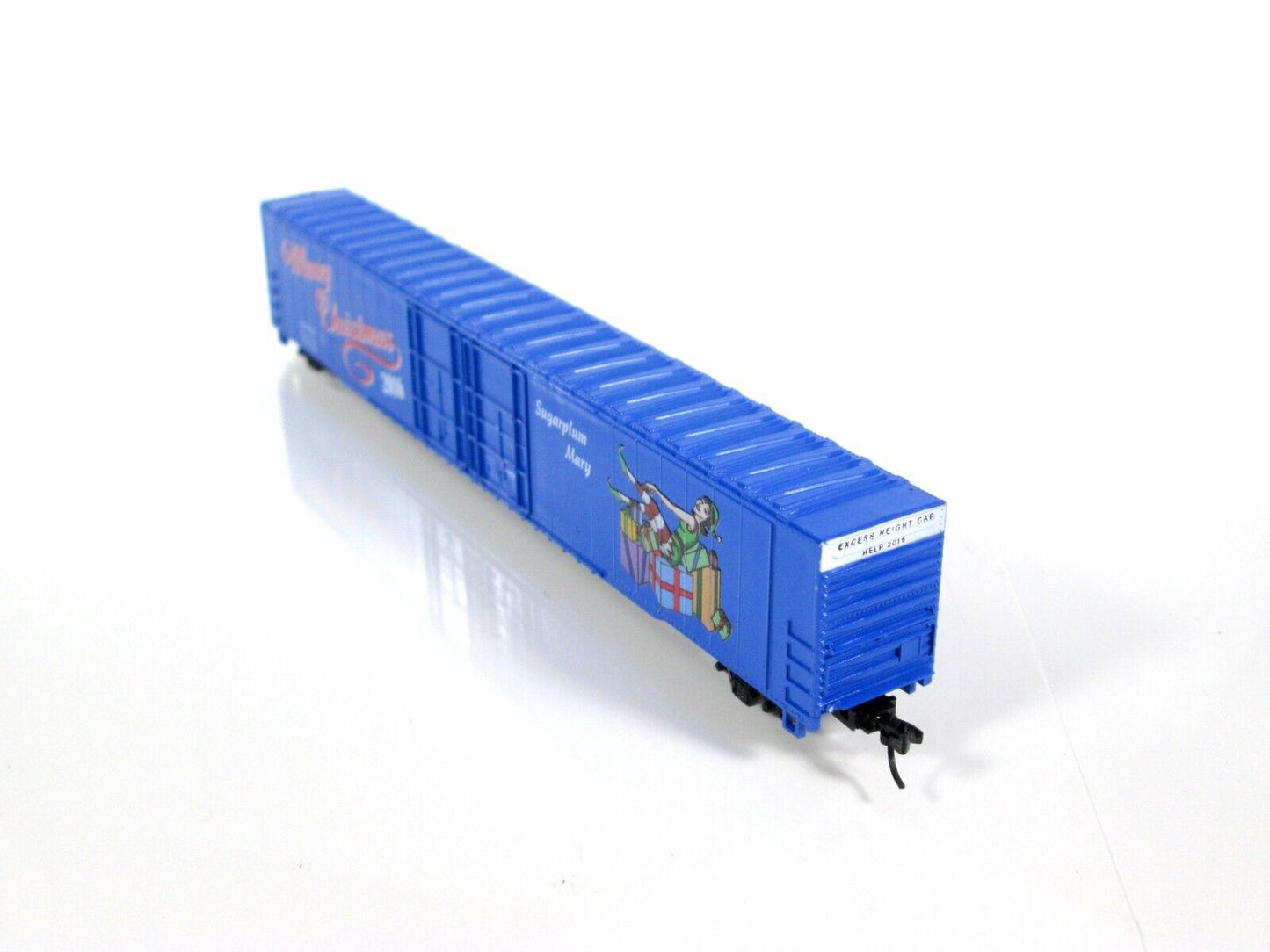 N Scale ***SUGARPLUM MARY*** Christmas 2016 Hi Cube Box Car -Con-Cor 0001-555617