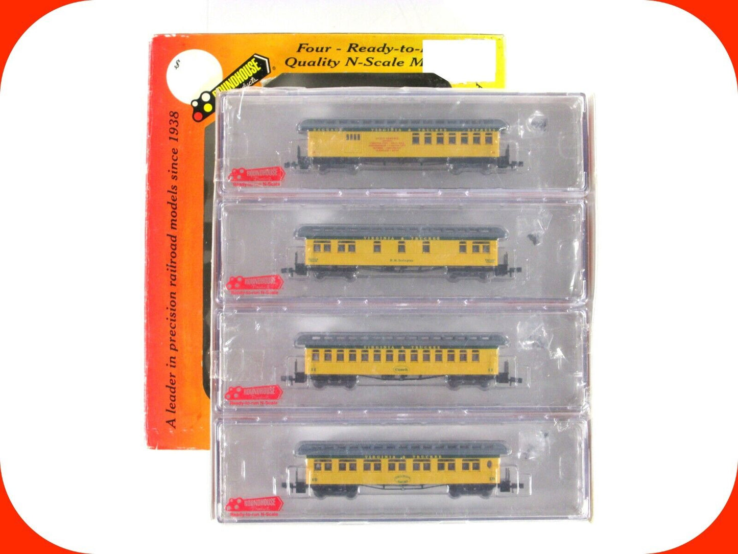 N Scale **VIRGINIA & TRUCKEE** OVERLAND Old Time Passenger Set -Roundhouse 89442
