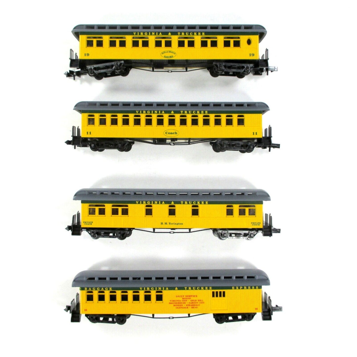 N Scale **VIRGINIA & TRUCKEE** OVERLAND Old Time Passenger Set -Roundhouse 89442