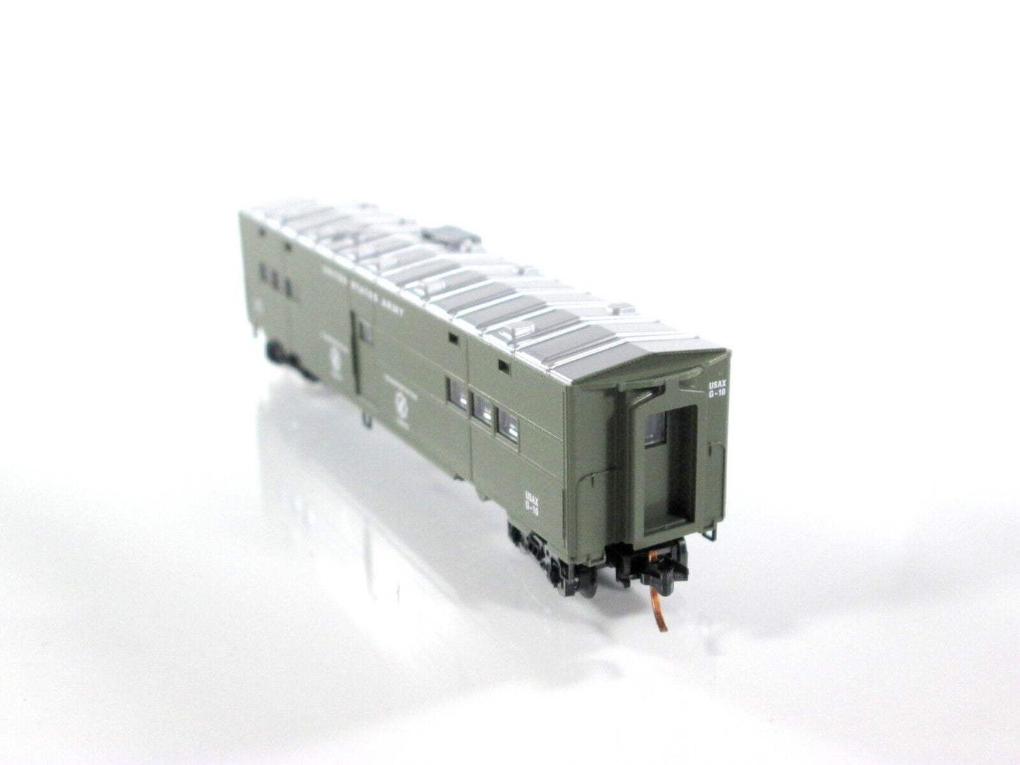 N Scale WWII ***TROOP KITCHEN, SECURITY CAR*** USAX G-10 - Micro Trains 11800040