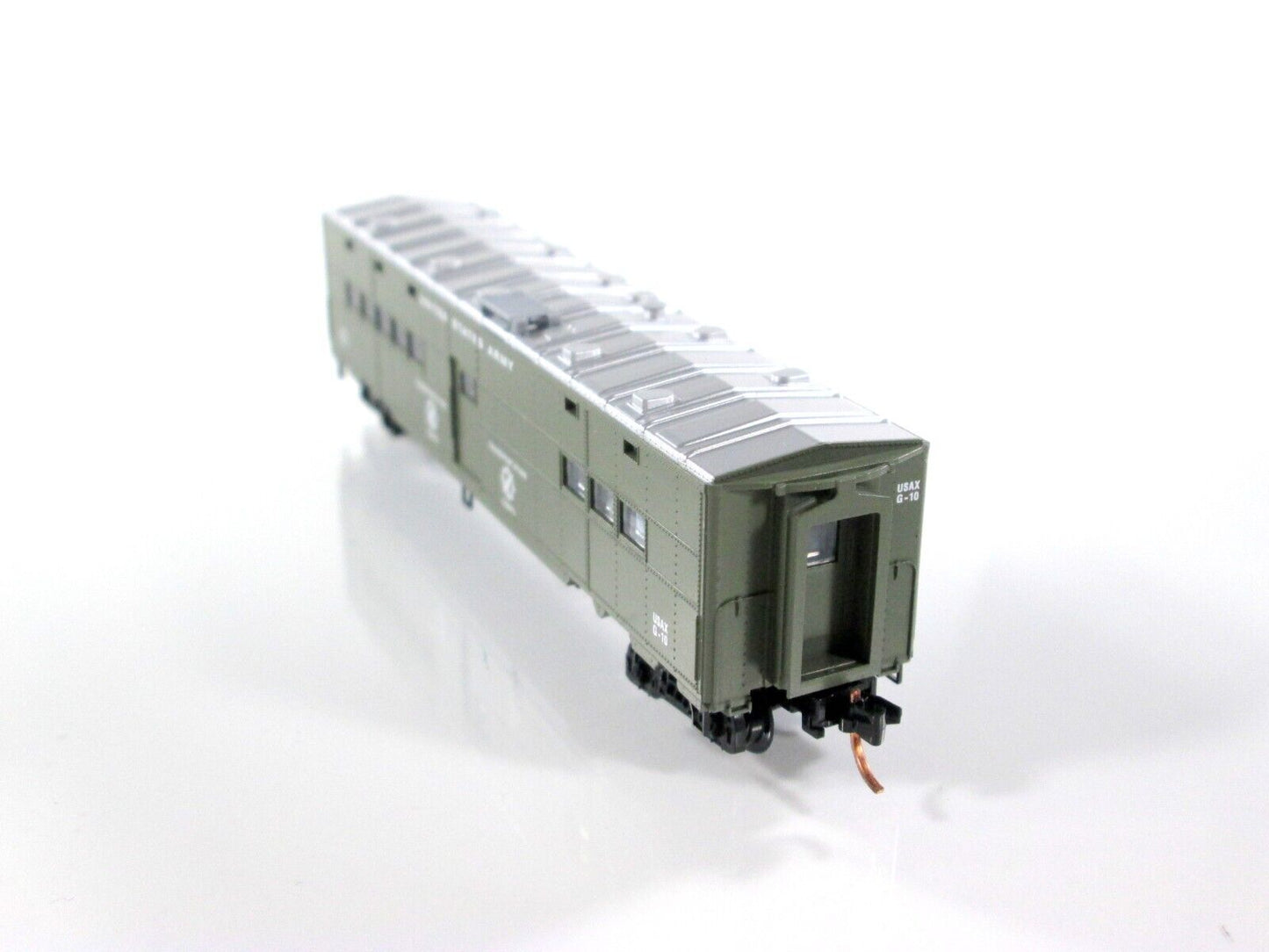 N Scale WWII ***TROOP KITCHEN, SECURITY CAR*** USAX G-10 - Micro Trains 11800040