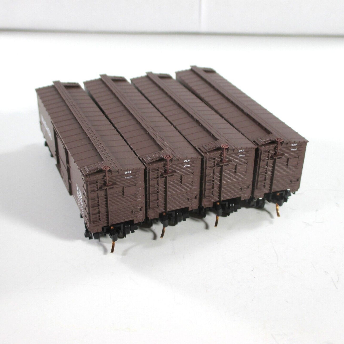 N Scale ***WABASH*** 40' Box Car Runner 4-Pack Set #6  --- Micro Trains 99300006