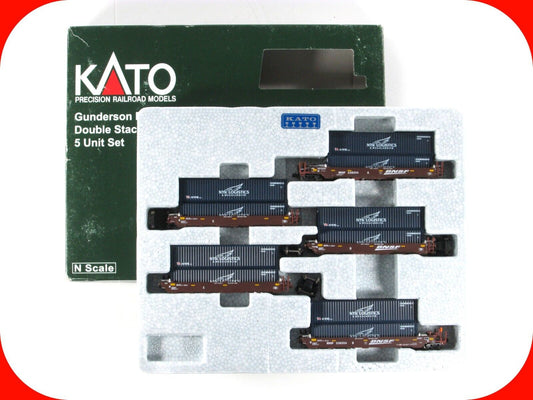 N Scale ***BNSF,  NYK*** Gunderson MAXI-I 5-Unit Well Car #238354 -Kato 106-6150