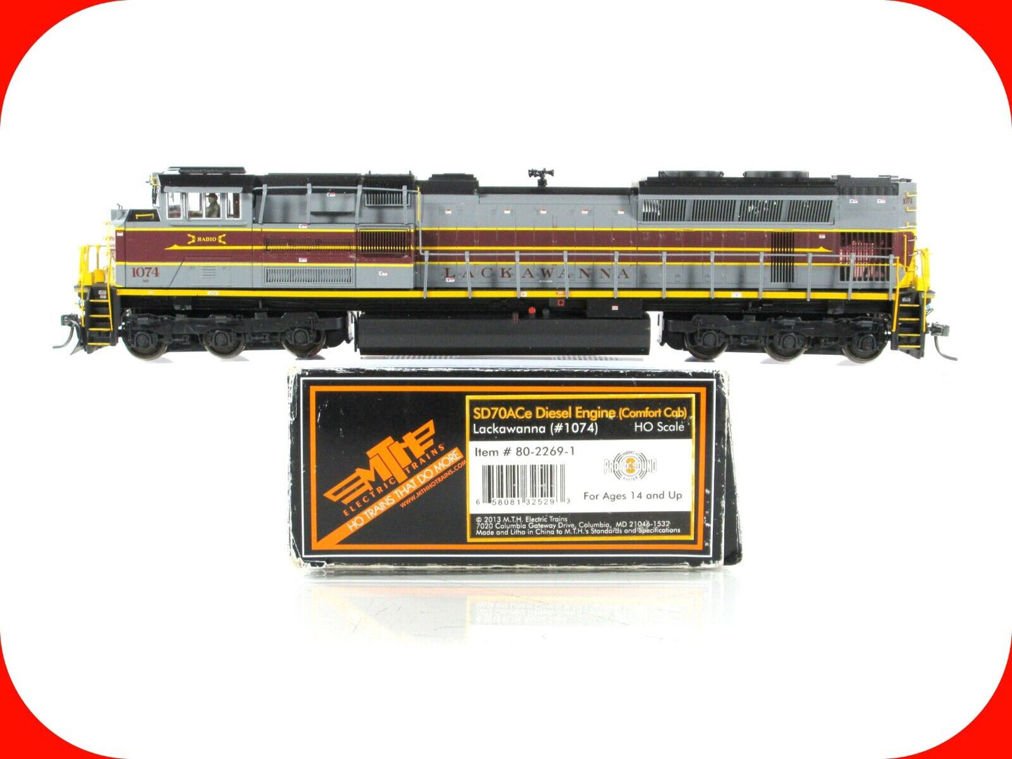 HO Scale ***LACKAWANNA*** SD70ACe #1074 - MTH 80-2269-1, w/ DCC Sound ***Project