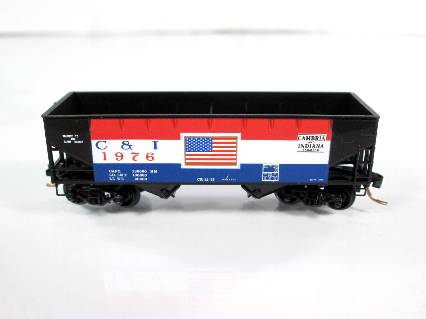 N Scale **Cambria & Indiana** BICENTENNIAL Hopper 1776-1976 - Micro Trains 55430
