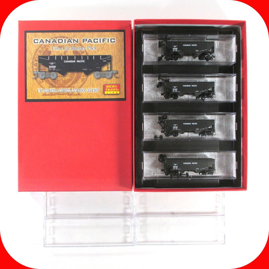 N Scale ***CANADIAN PACIFIC*** Twin Bay Hopper 4-Pack #3 - Micro Trains 99300003