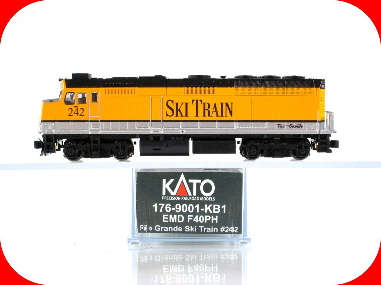 N Scale **RIO GRANDE SKI TRAIN** EMD F40PH #242 - Kato 176-9001-KB1 **DCC Ready