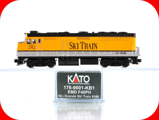 N Scale **RIO GRANDE SKI TRAIN** EMD F40PH #242 - Kato 176-9001-KB1 **DCC Ready