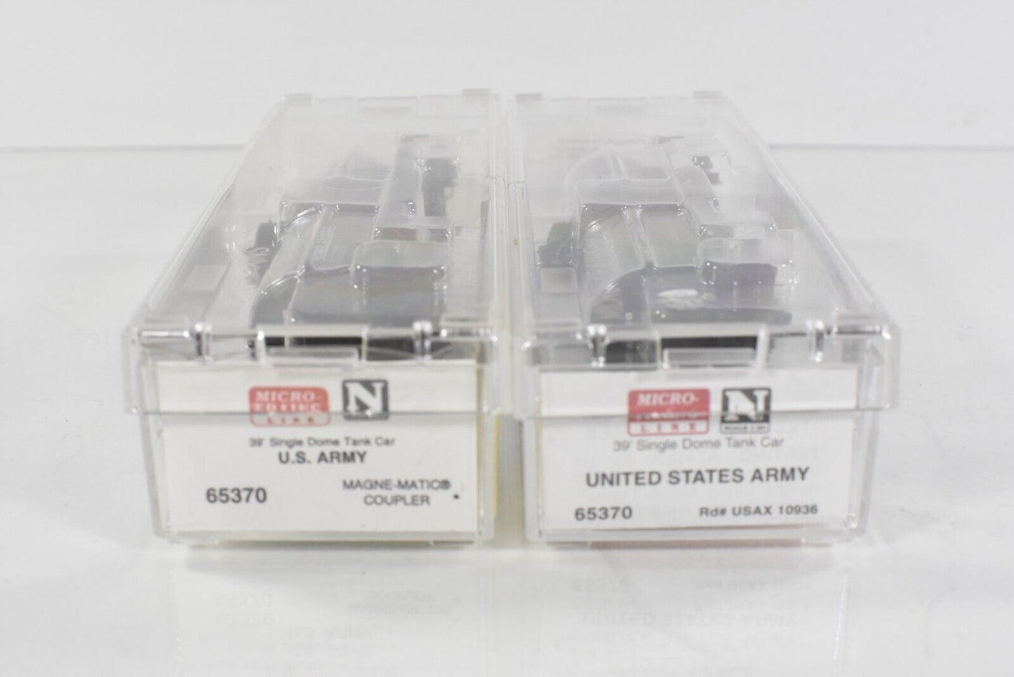 N Scale **US ARMY** Tank Car 2-Pack Set, USAX #10936, 10986 - Micro Trains 65370