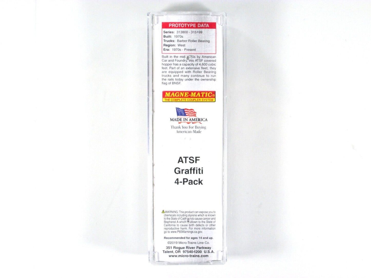 N Scale **SANTA FE** Weathered & Graffiti Hopper #314158 - Micro Trains 99305550