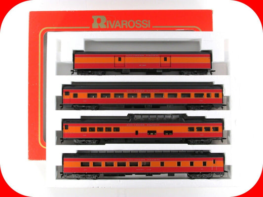 HO Scale ***SOUTHERN PACIFIC DAYLIGHT*** Passenger 4-Car Set A -- Rivarossi 6950