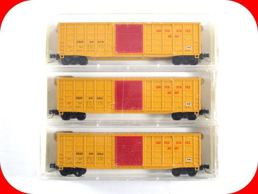N Scale *UNITED STATES ARMY* 50' Box Car 3-Set - AZTEC AR2044 **RARE #50 of 100*