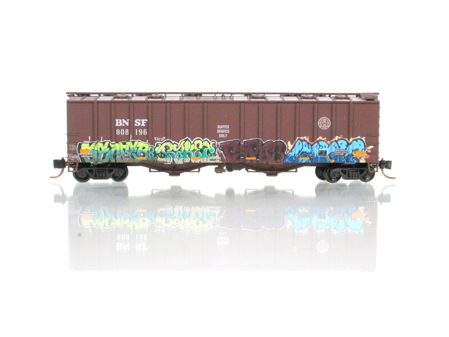 N Scale ***BNSF*** 50' Weathered Airslide Hopper #808196 - Micro Trains 09844040