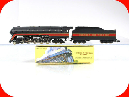 N Scale **NORFOLK & WESTERN** Class J 4-8-4 Locomotive #610 -Bachmann 51-0658-A4