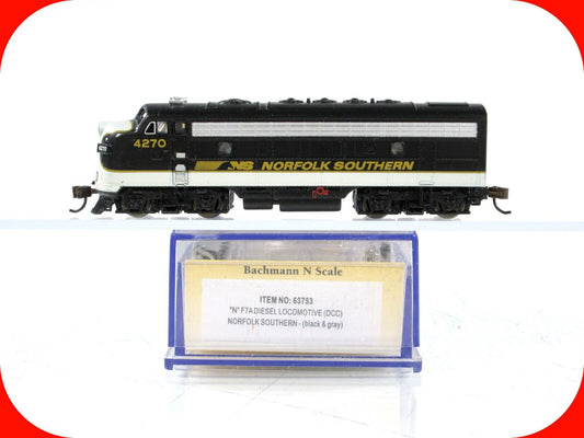 N Scale ***NORFOLK & SOUTHERN*** F7A Locomotive, NS 4270 - Bachmann 63753 w/ DCC
