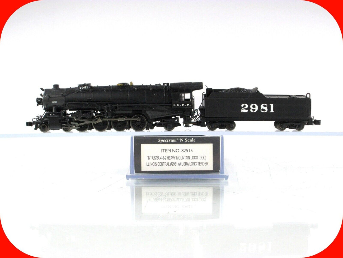 N Scale **ILLINOIS CENTRAL** Heavy Mountain 4-8-2 - Bachmann 82515 DCC **Project