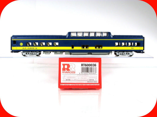 HO Scale ***ALASKA RAILROAD*** Vista Dome Passenger Car #501 -Rivarossi RT600036