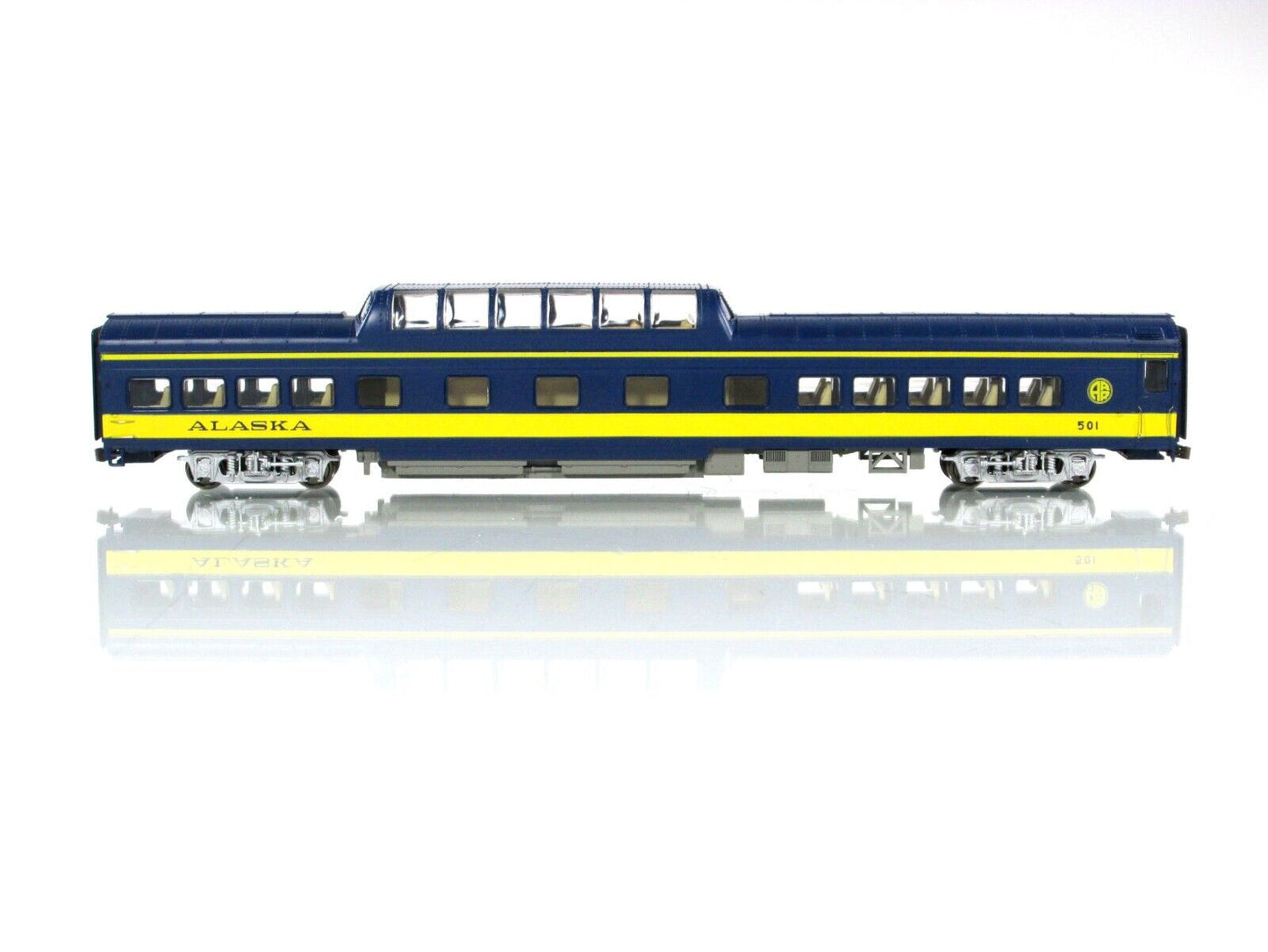 HO Scale ***ALASKA RAILROAD*** Vista Dome Passenger Car #501 -Rivarossi RT600036