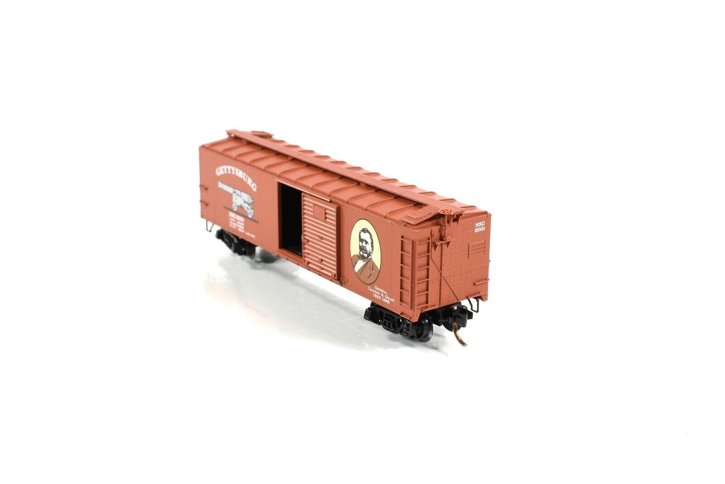 N Scale **GETTYSBURG CIVIL WAR** Box Car - GRANT vs LEE -- Micro Trains Special