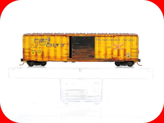 N Scale ***RAILBOX*** Weathered 50' Box Car #34777 - from Micro Trains 07100580