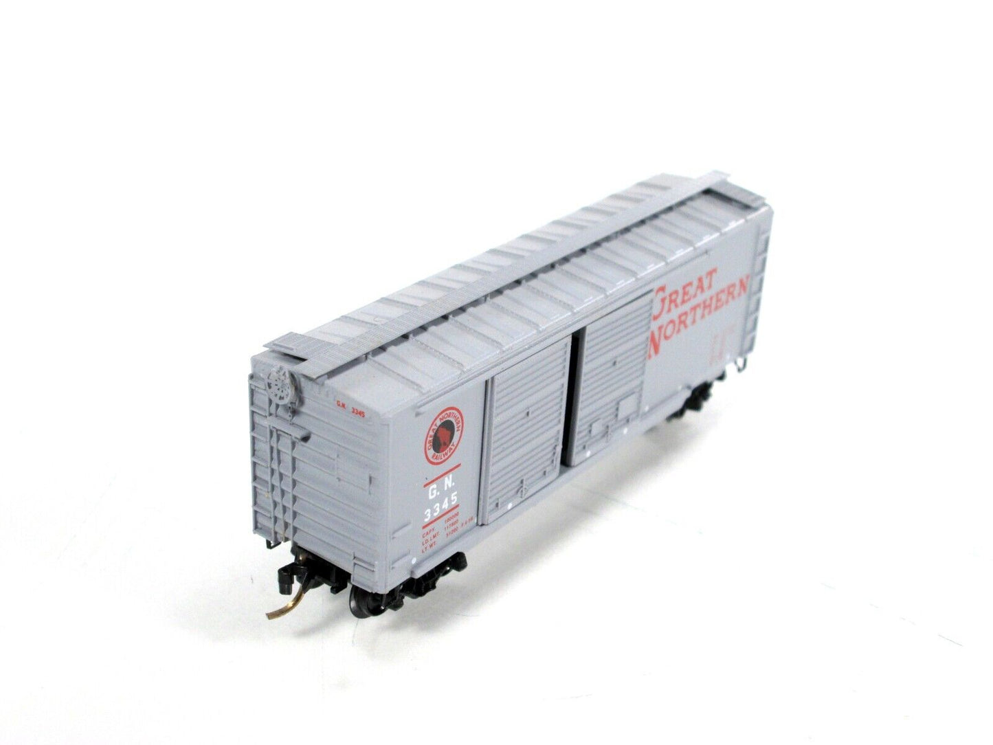 N Scale ***GREAT NORTHERN*** CIRCUS 40' Box Car, GN 3345 ---- Micro Trains 23180