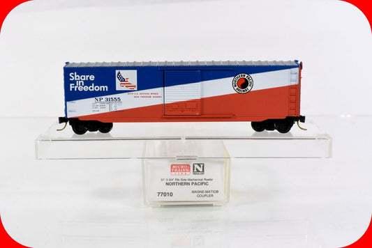 N Scale **NORTHERN PACIFIC - FREEDOM SAVINGS BONDS** Box Car -Micro Trains 77010