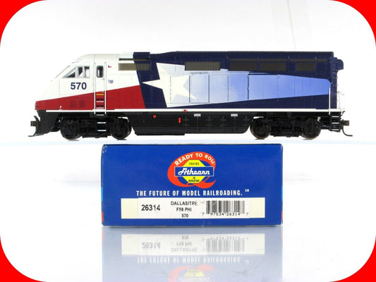 HO Scale *DALLAS TRINITY RAIL  EXPRESS* F59PHI, TRE 570 -Athearn 26314 DCC Ready