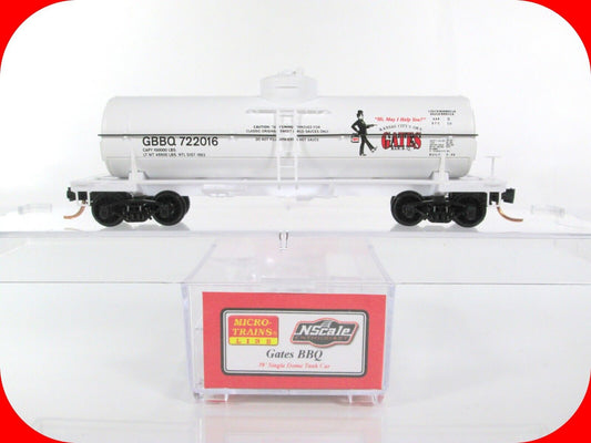 N Scale Kansas City's GATES BBQ Tank Car - GBBQ 722016 - Micro Trains *VERY RARE