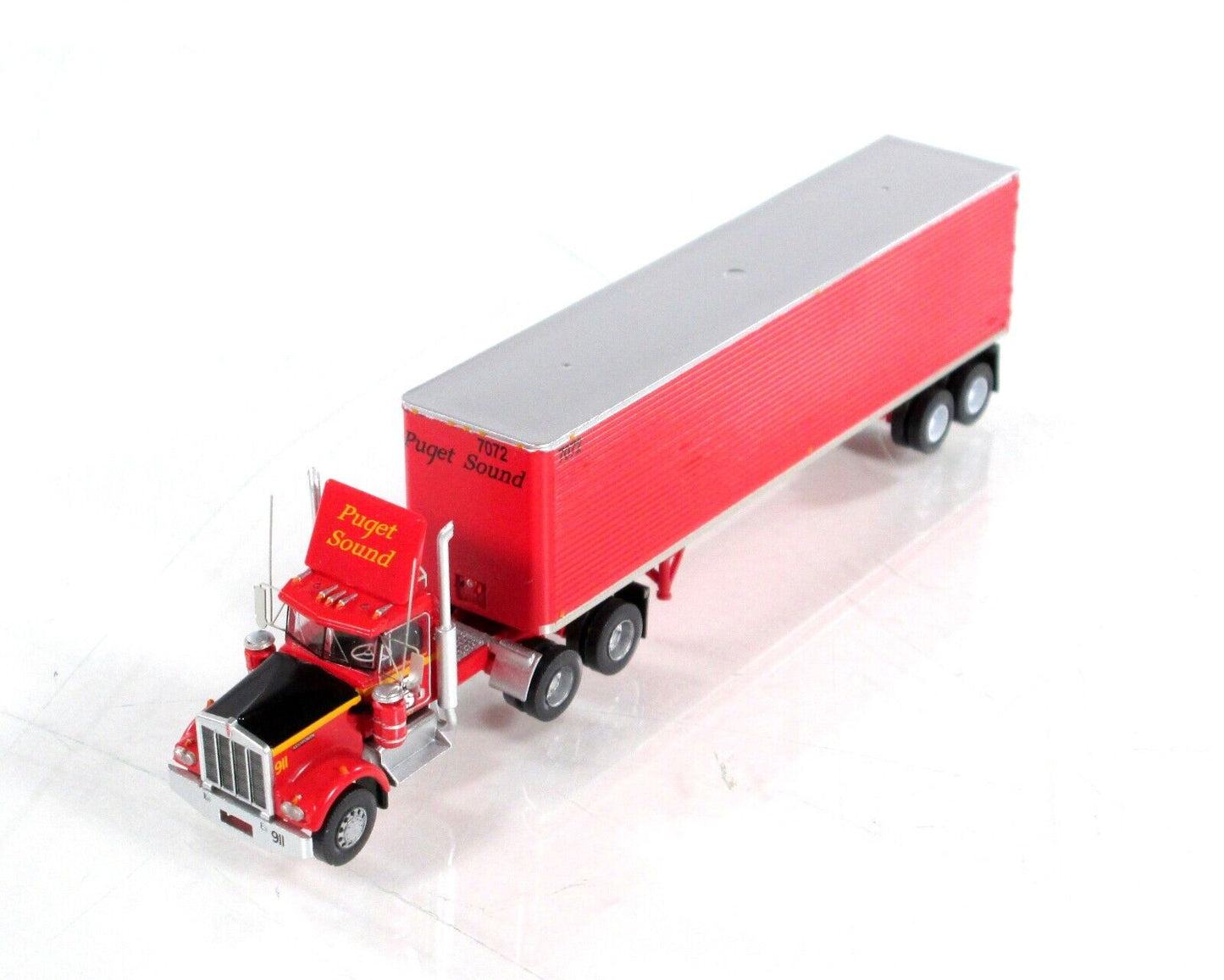N Scale KENWORTH ***PUGET SOUND*** W900 Tractor, 40' Trailer - Trainworx 59090-1