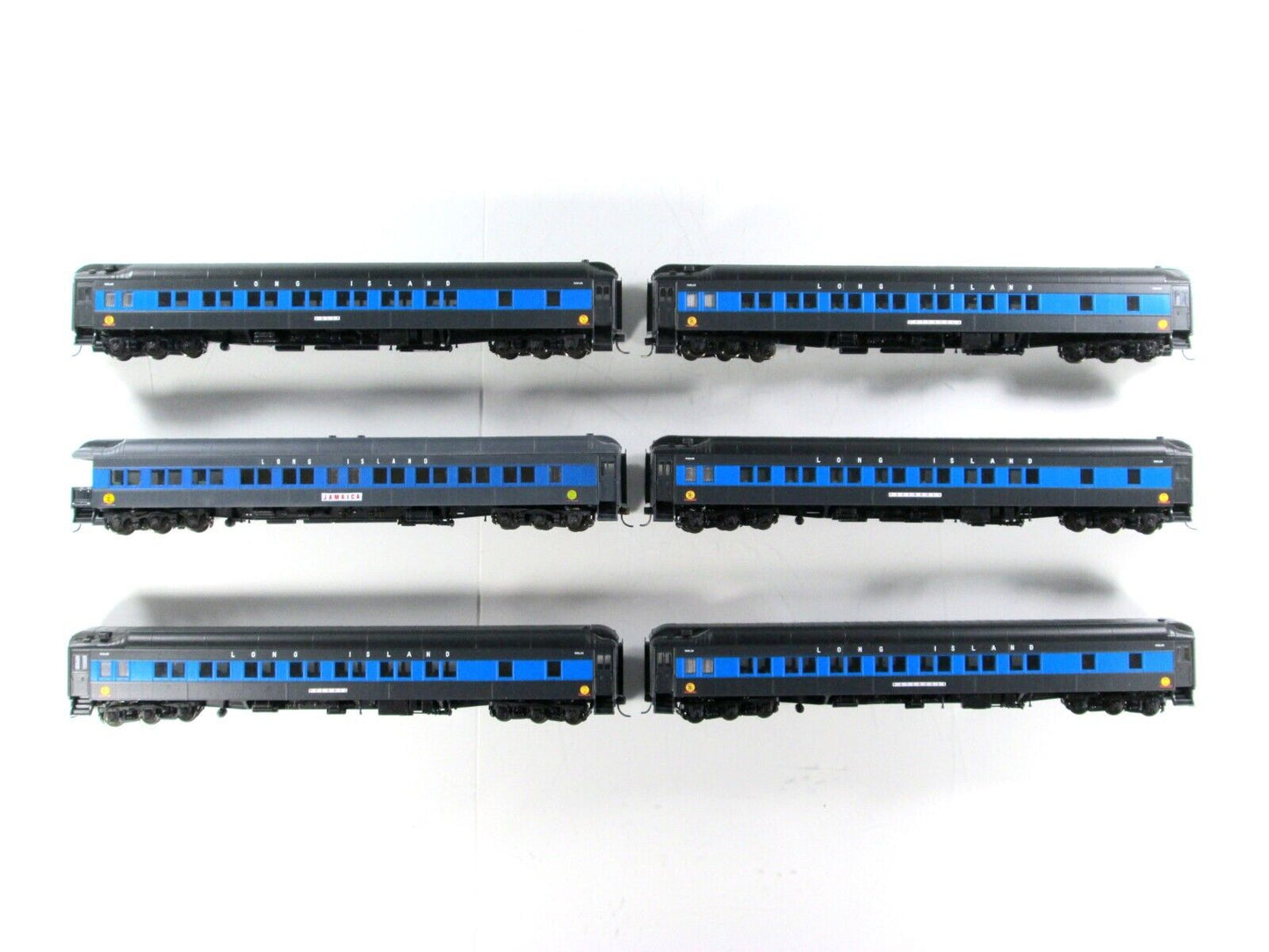 HO Scale ***LONG ISLAND*** Parlor, Observation Passenger Car 6-Pack --- Walthers