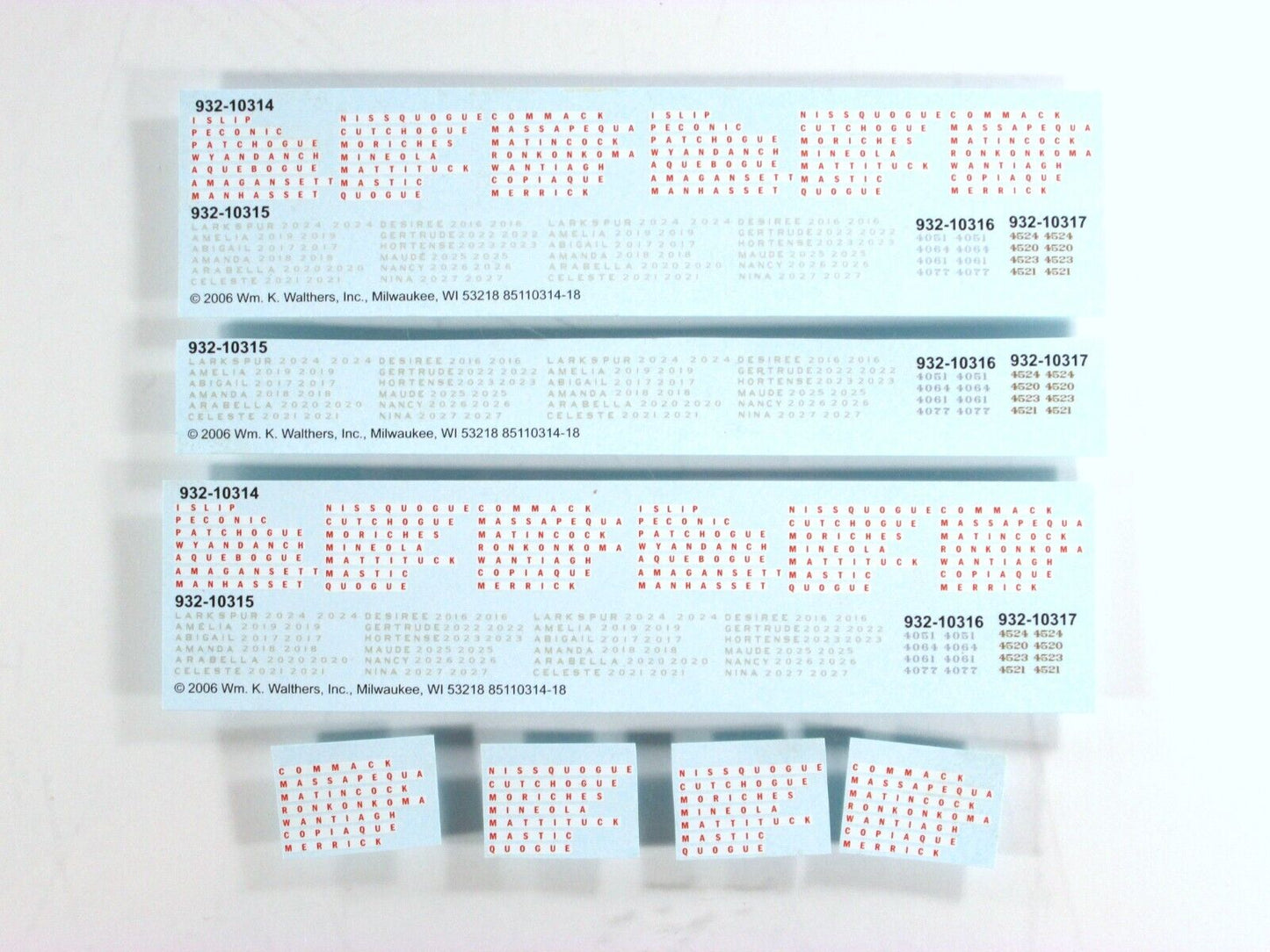 HO Scale ***LONG ISLAND*** Parlor, Observation Passenger Car 6-Pack --- Walthers