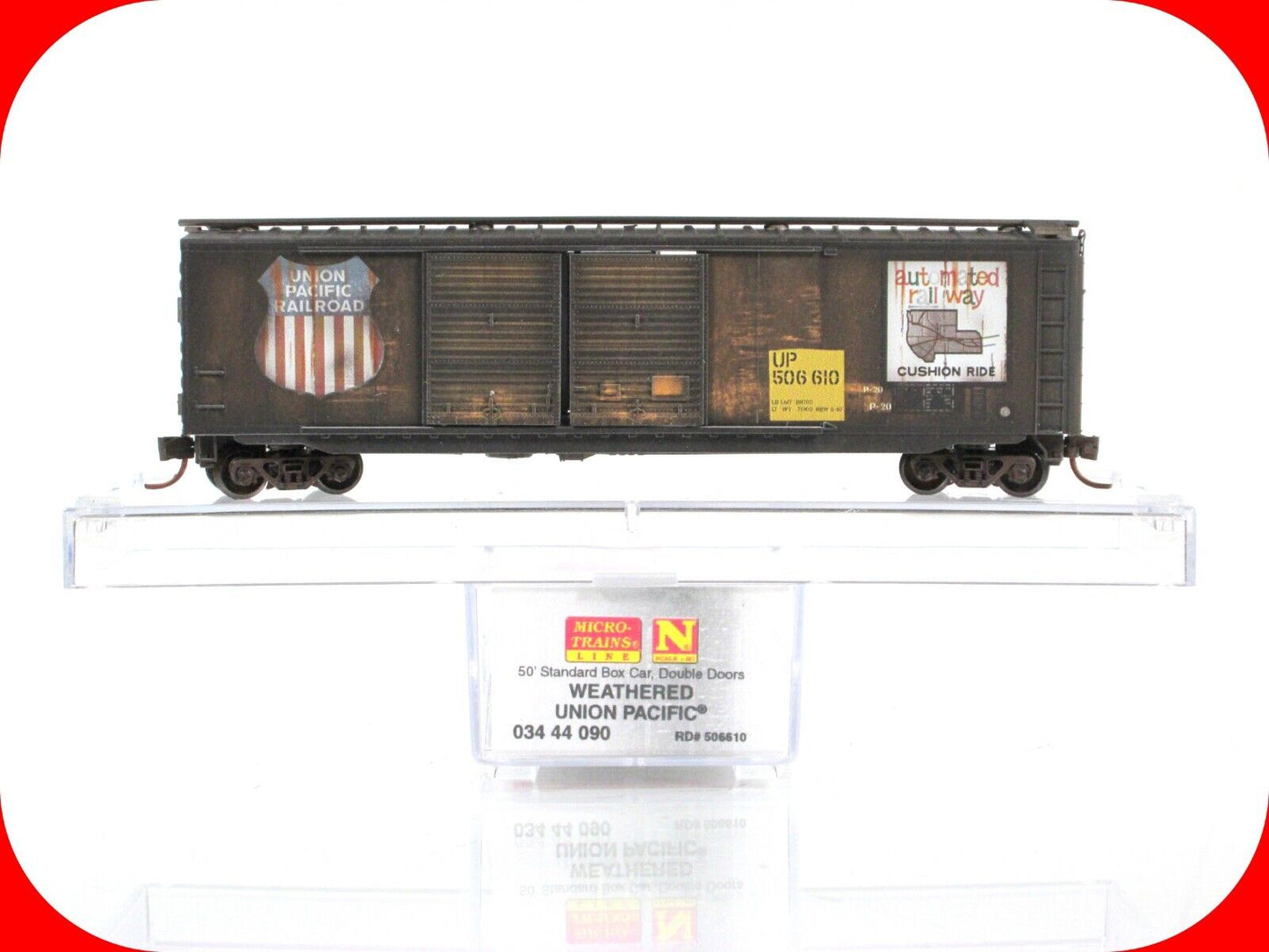 N Scale **UNION PACIFIC** Weathered 50' Box Car #506610 - Micro Trains 03444090