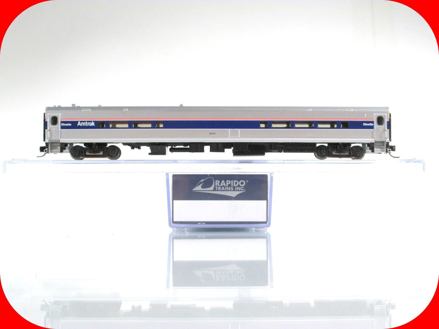 N Scale AMTRAK Phase IV *Horizon* Dinette Car, AMTK 53510 - Rapido TRAINS 528028