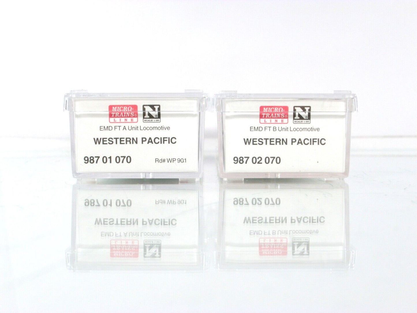 N Scale **WESTERN PACIFIC** EMD FT A/B Set #901 - Micro Trains 99200071, DCC Rdy