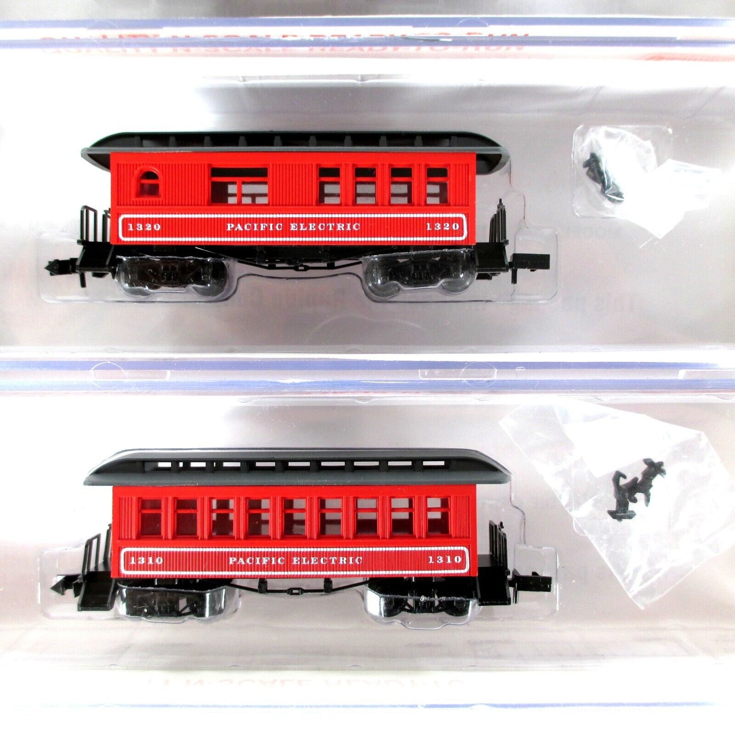 N Scale **PACIFIC ELECTRIC** Overton Set - Roundhouse 89462, Knuckle Cplrs *RARE