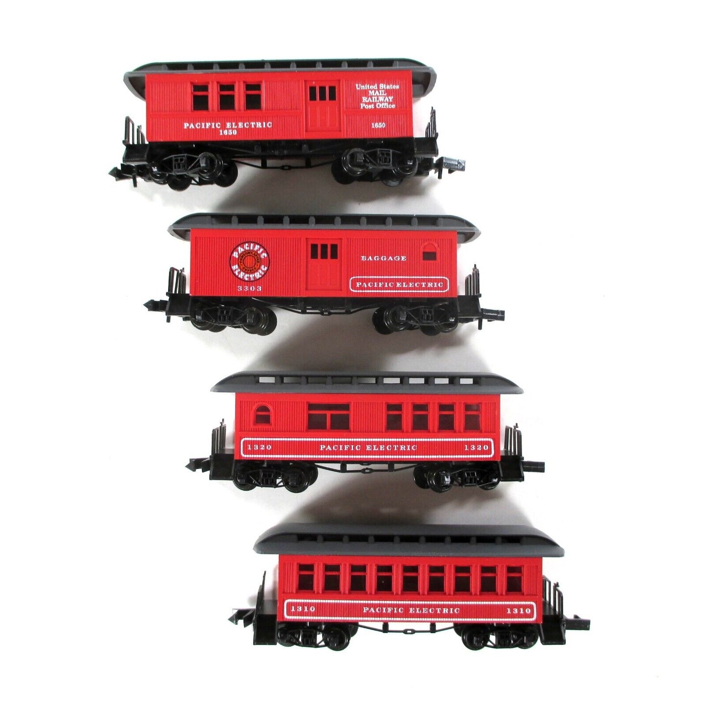 N Scale **PACIFIC ELECTRIC** Overton Set - Roundhouse 89462, Knuckle Cplrs *RARE