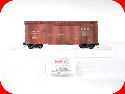 N Scale **CANADIAN NATIONAL** Weathered Box Car #290152 -- Micro Trains 02144120