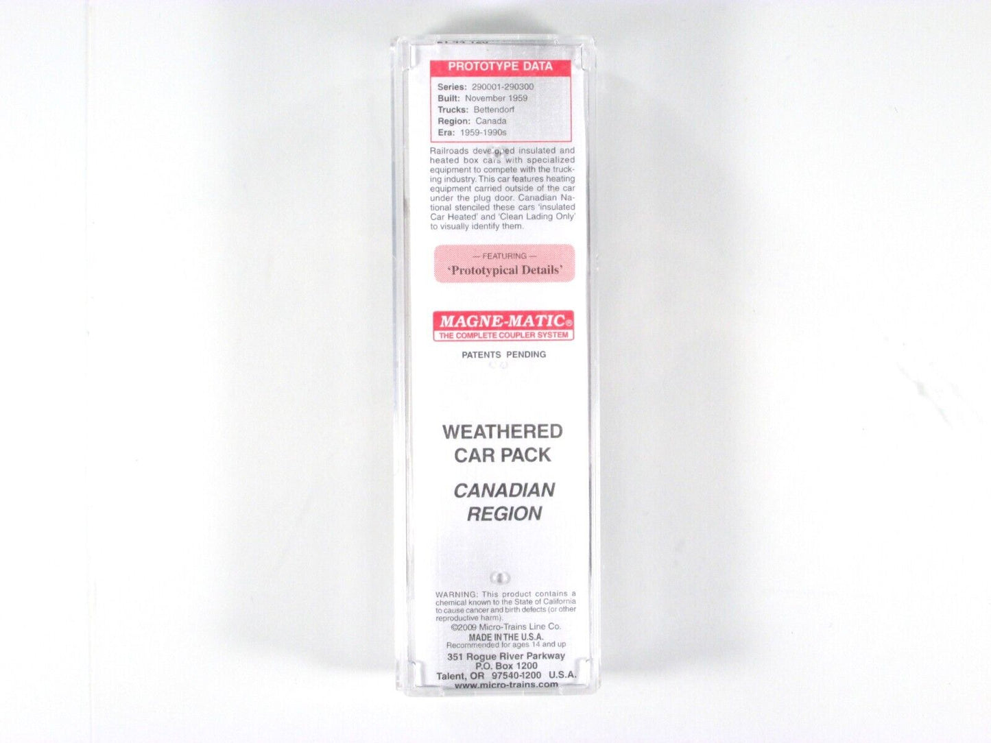 N Scale **CANADIAN NATIONAL** Weathered Box Car #290152 -- Micro Trains 02144120