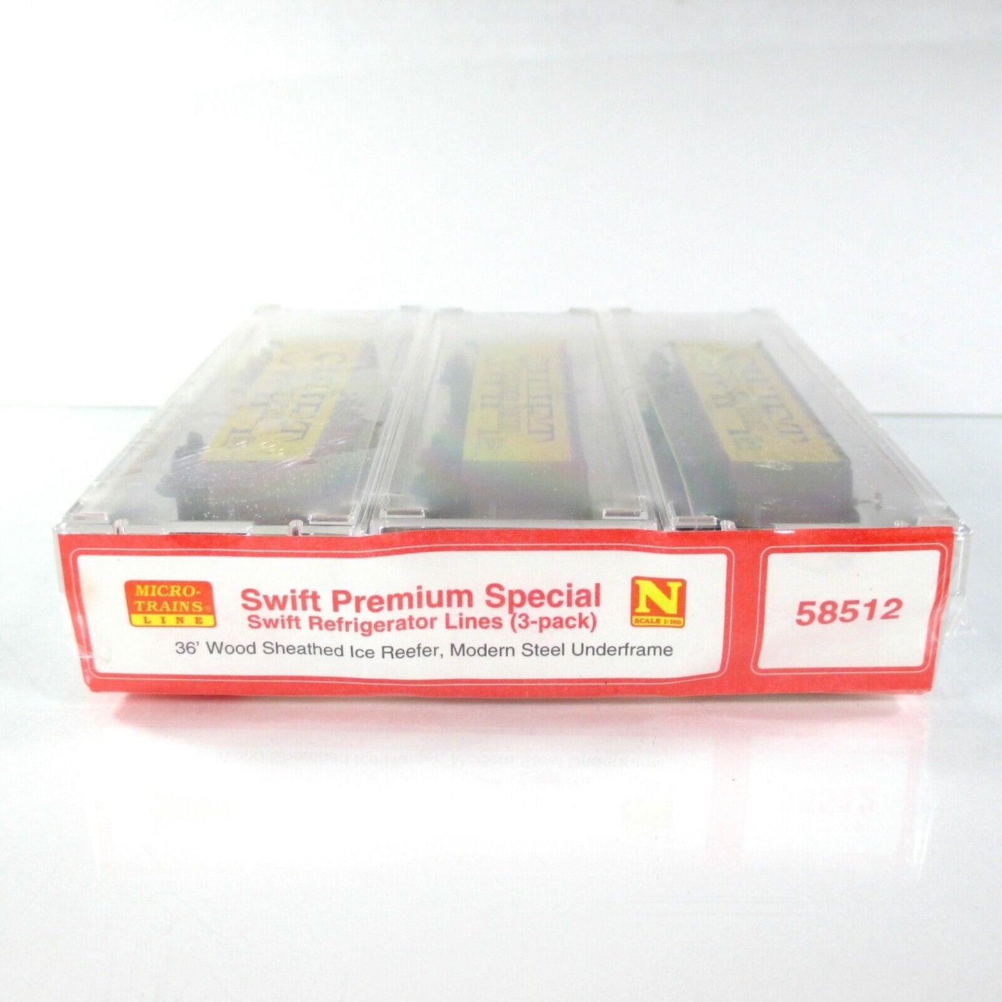 N Scale **SWIFT Refrigerator Lines*** Ice Reefer 3-Pack Set - Micro Trains 58512