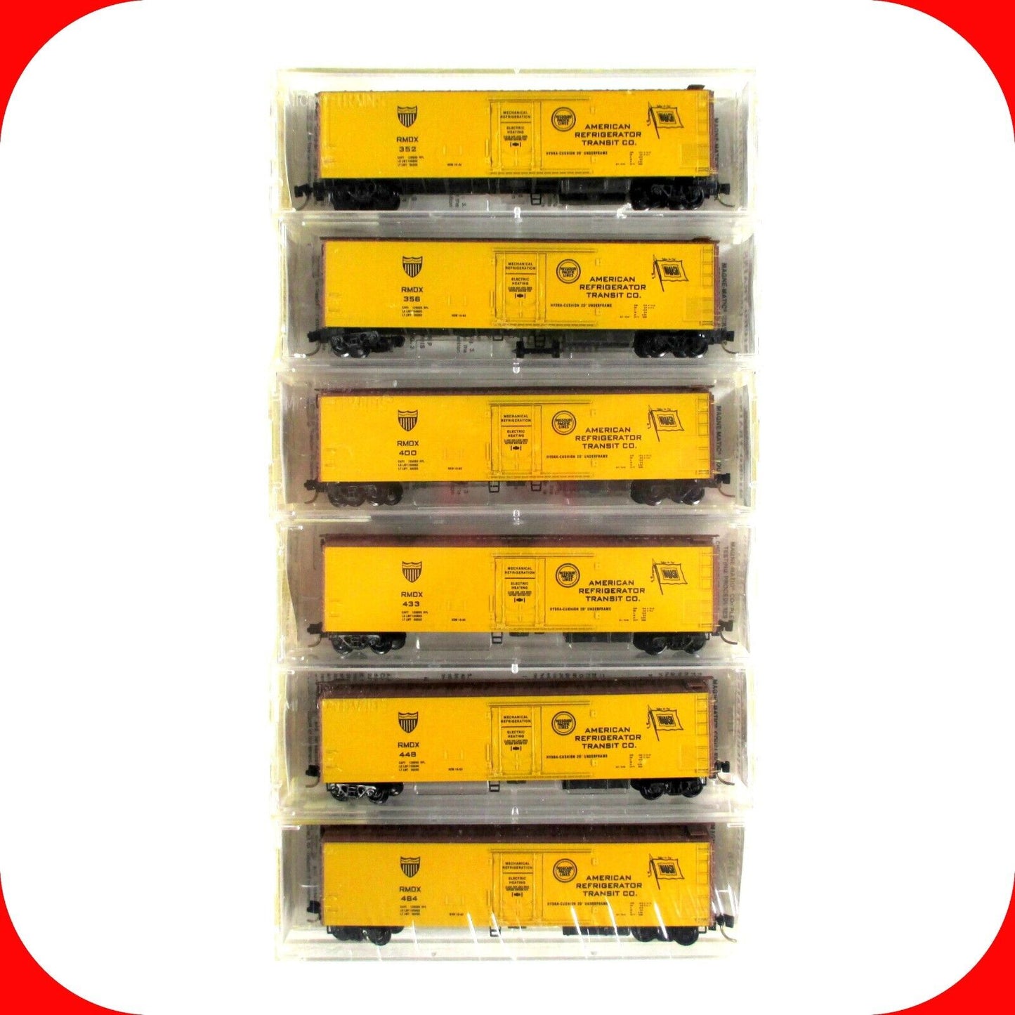 N Scale ***AMERICAN REFRIGERATOR TRANSPORT*** Reefer 6-Pack - Micro Trains 69052