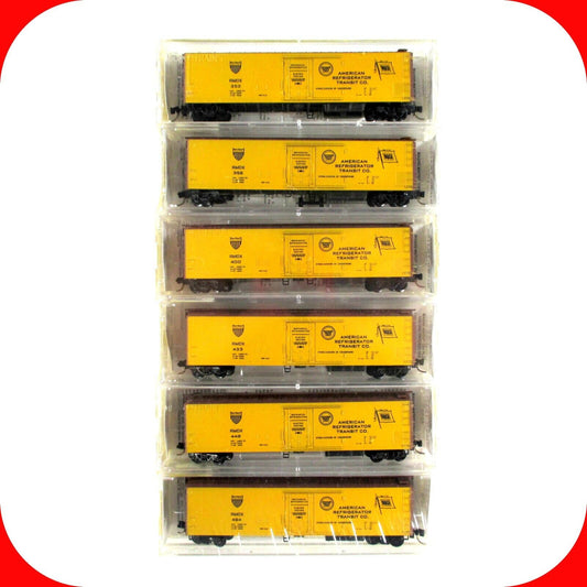 N Scale ***AMERICAN REFRIGERATOR TRANSPORT*** Reefer 6-Pack - Micro Trains 69052