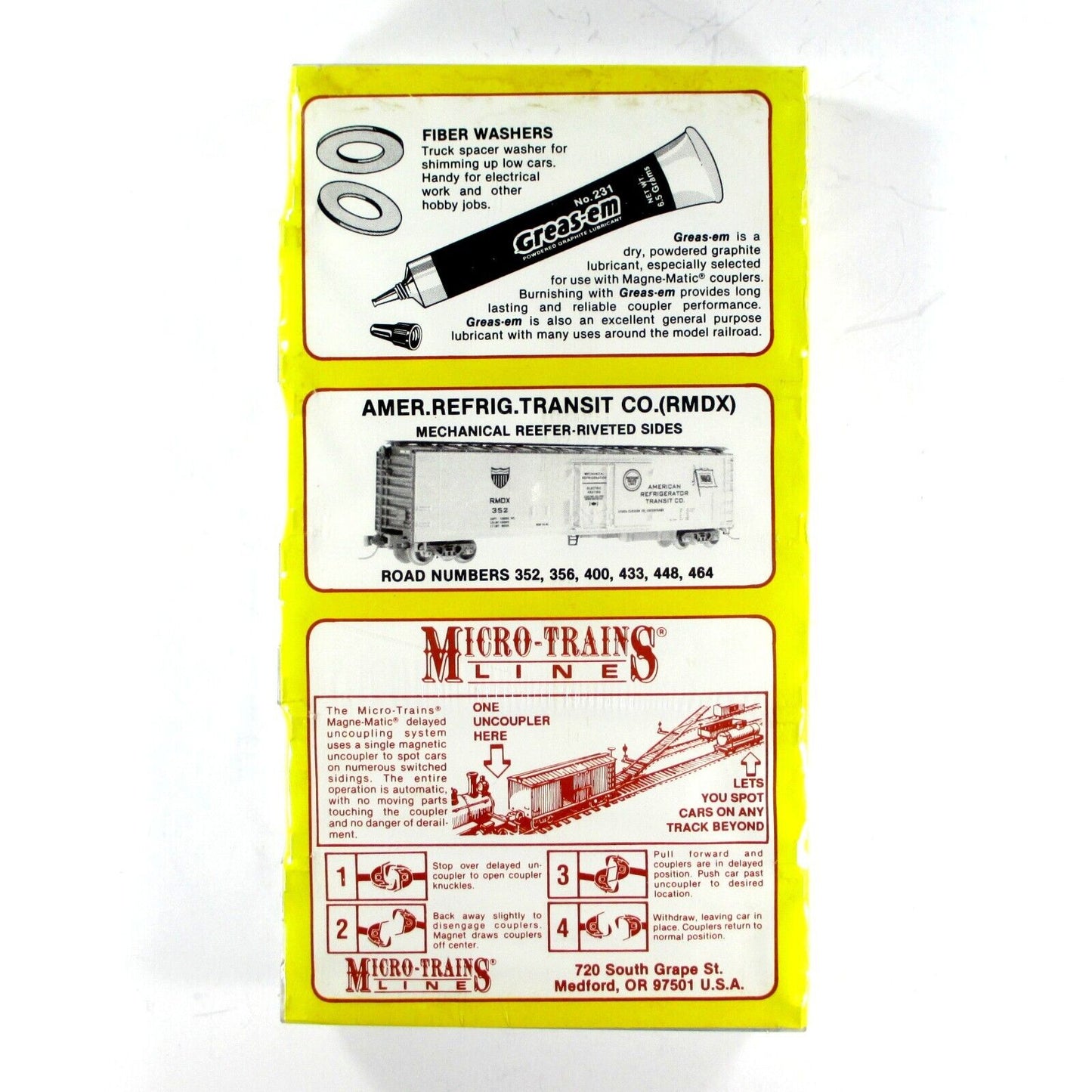 N Scale ***AMERICAN REFRIGERATOR TRANSPORT*** Reefer 6-Pack - Micro Trains 69052