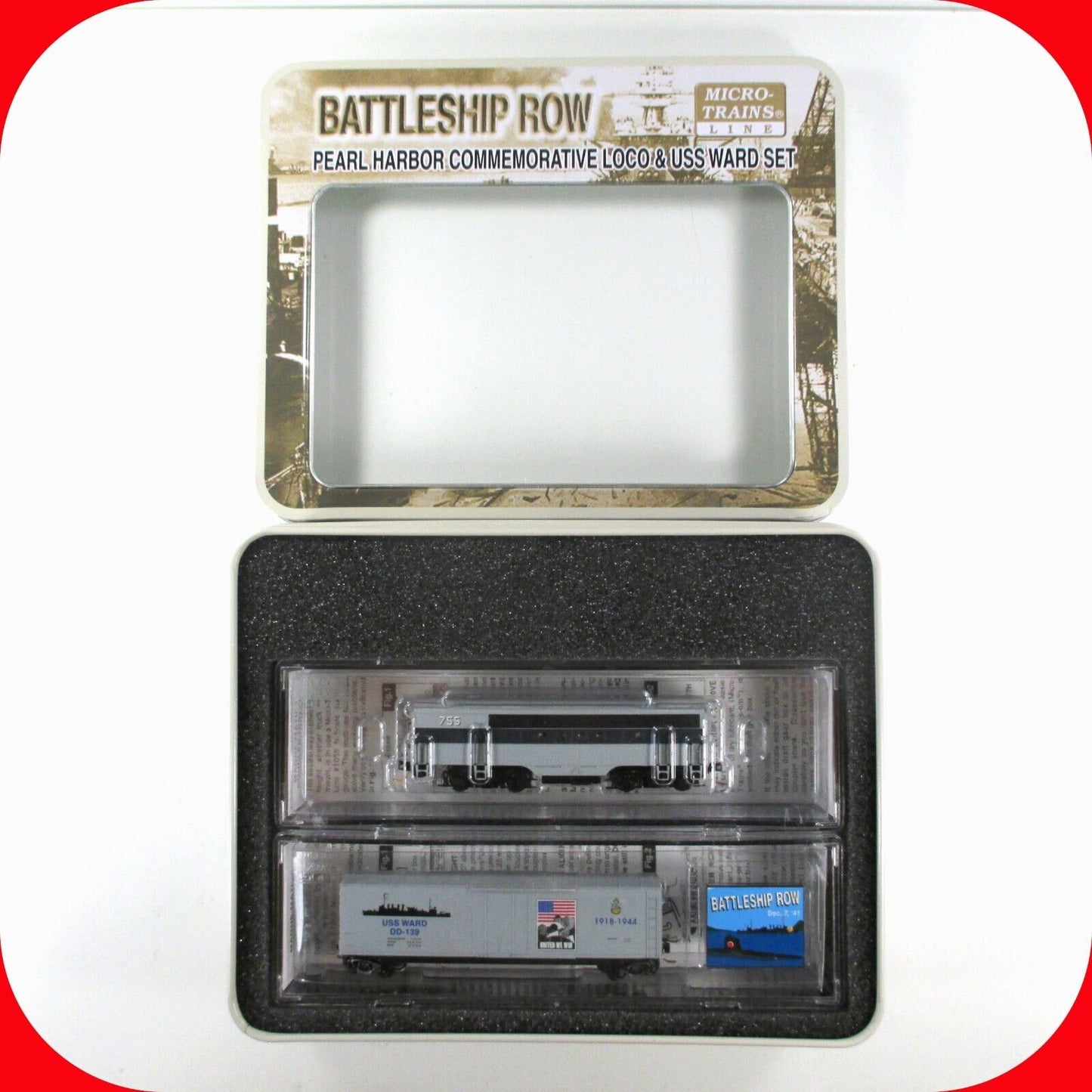 N Scale *PEARL HARBOR* FT B Locomotive & USS Ward Micro Trains 99321061 *DCC Rdy