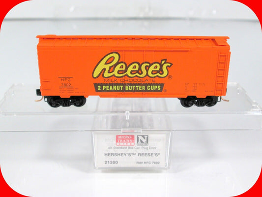 N Scale Hershey's ***REESE'S*** Peanut Butter Cups Box Car -- Micro Trains 21300