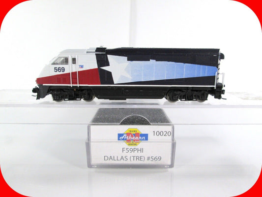 N Scale *DALLAS TRINITY RAILWAY* F59PHI Locomotive #569 --Athearn 10020 *DCC Rdy
