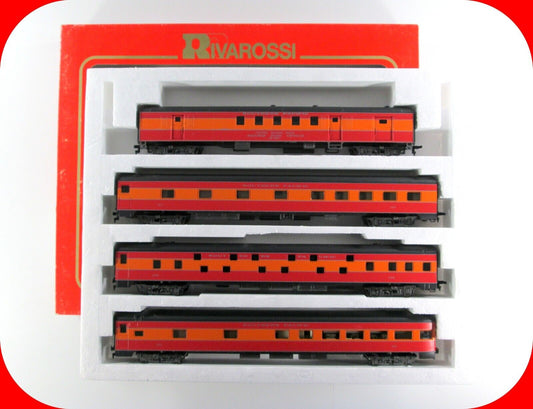HO Scale ***SOUTHERN PACIFIC DAYLIGHT*** Passenger 4-Car Set B -- Rivarossi 6951