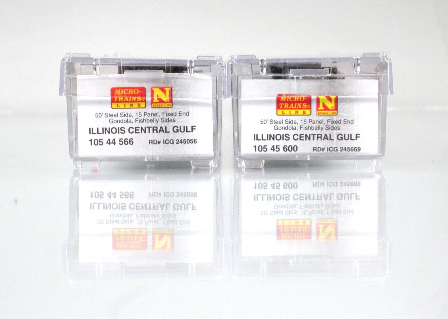 N Scale **ILLINOIS CENTRAL GULF** Weathered Gondola Set -- Micro Trains 98305044